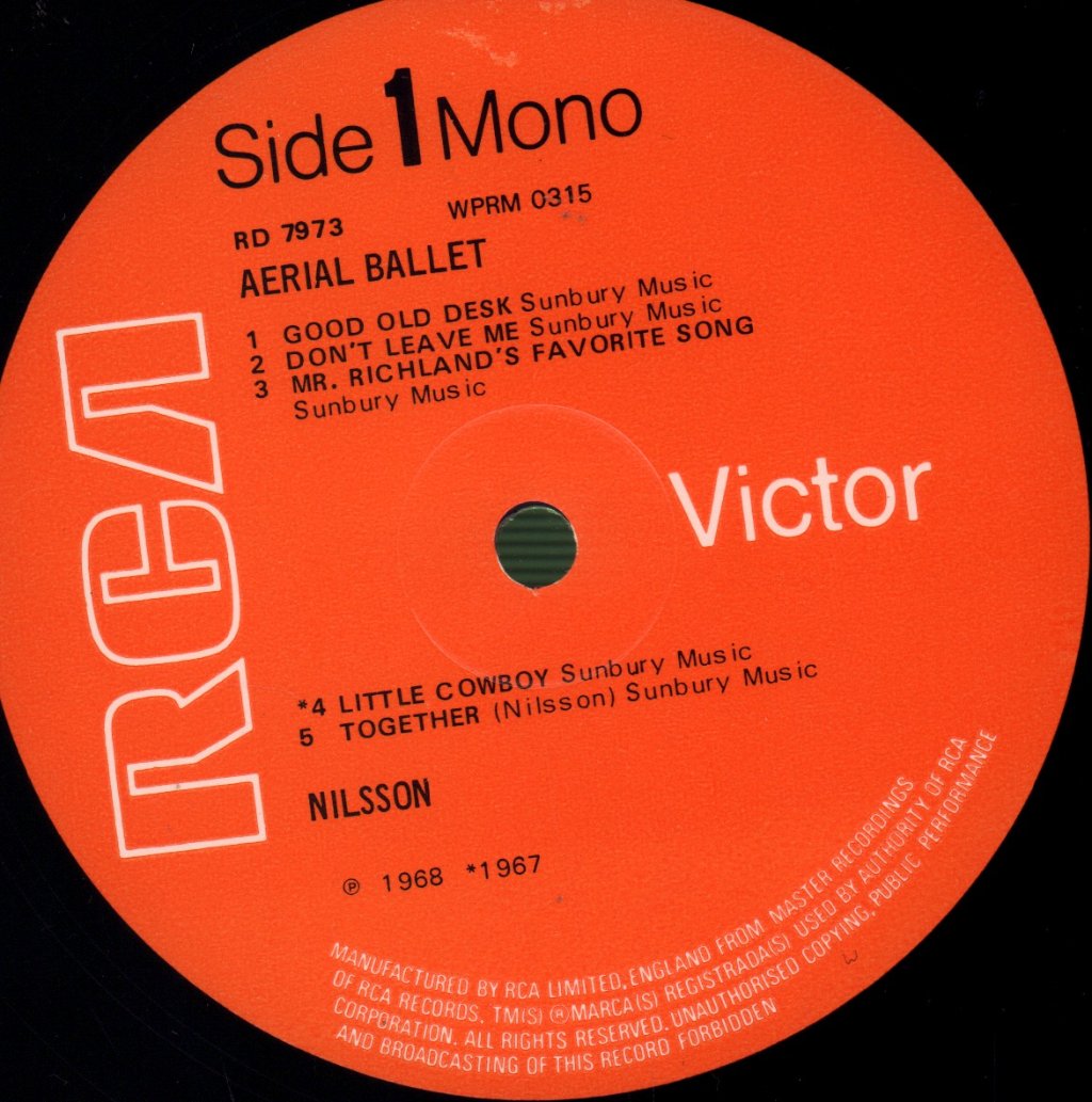 Harry Nilsson - Aerial Ballet - Lp