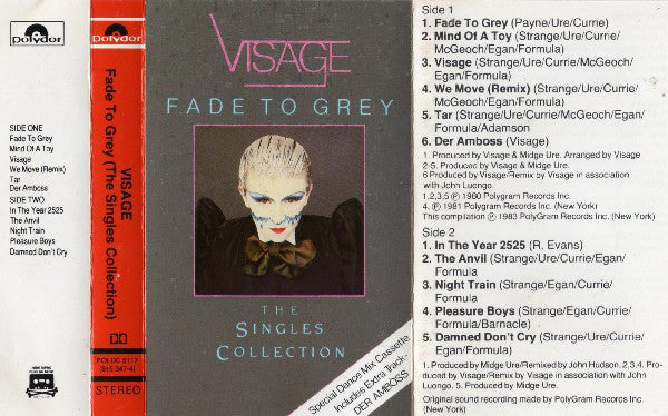 Visage - Fade To Grey The Singles Collection - Cassette