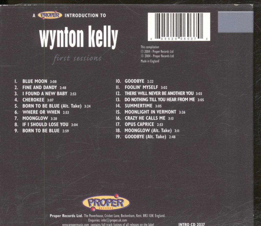 Wynton Kelly - First Sessions - Cd