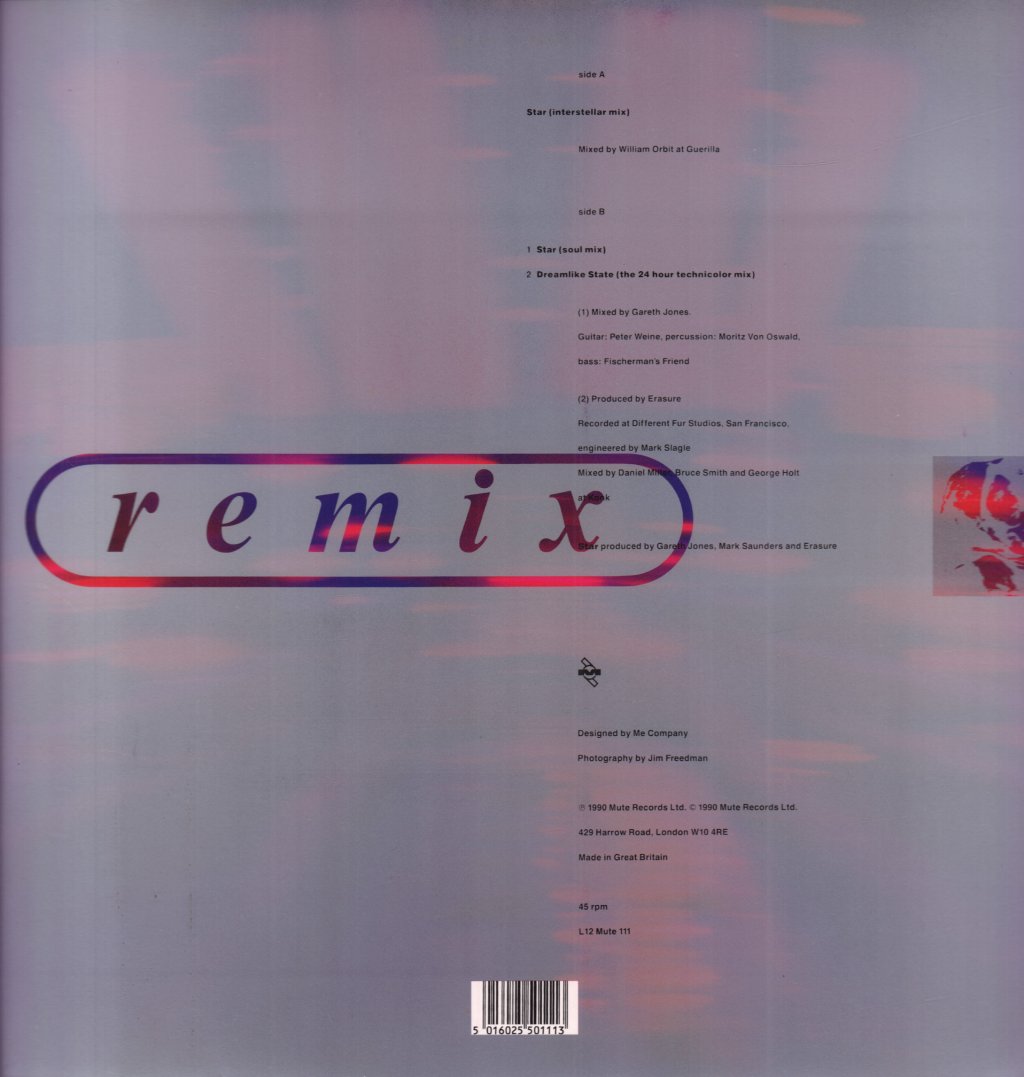 Erasure - Star - 12 Inch