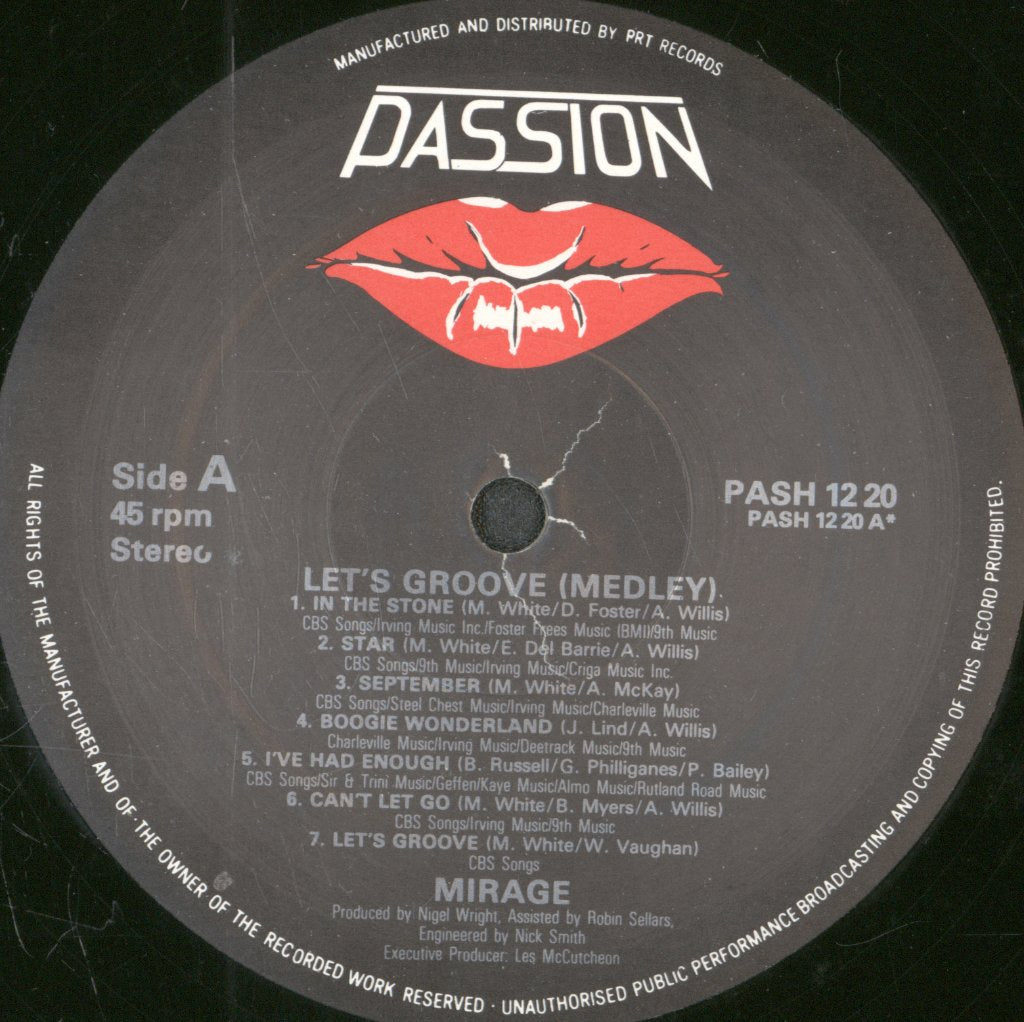 Mirage (Pop) - Let's Groove Medley - 12 Inch