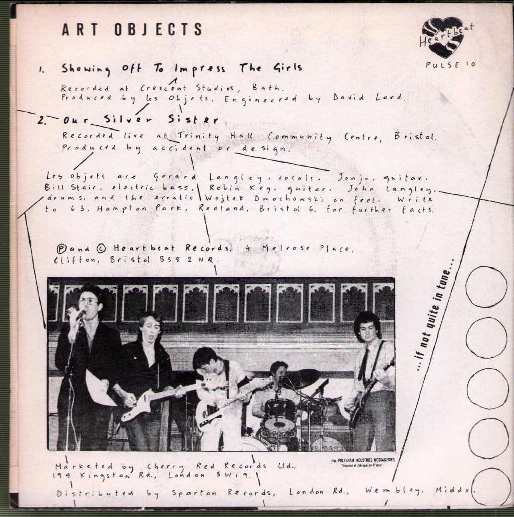 Art Objects - Showing Off To Impress The Girls / Our Silver Sister (Live) - 7 Inch