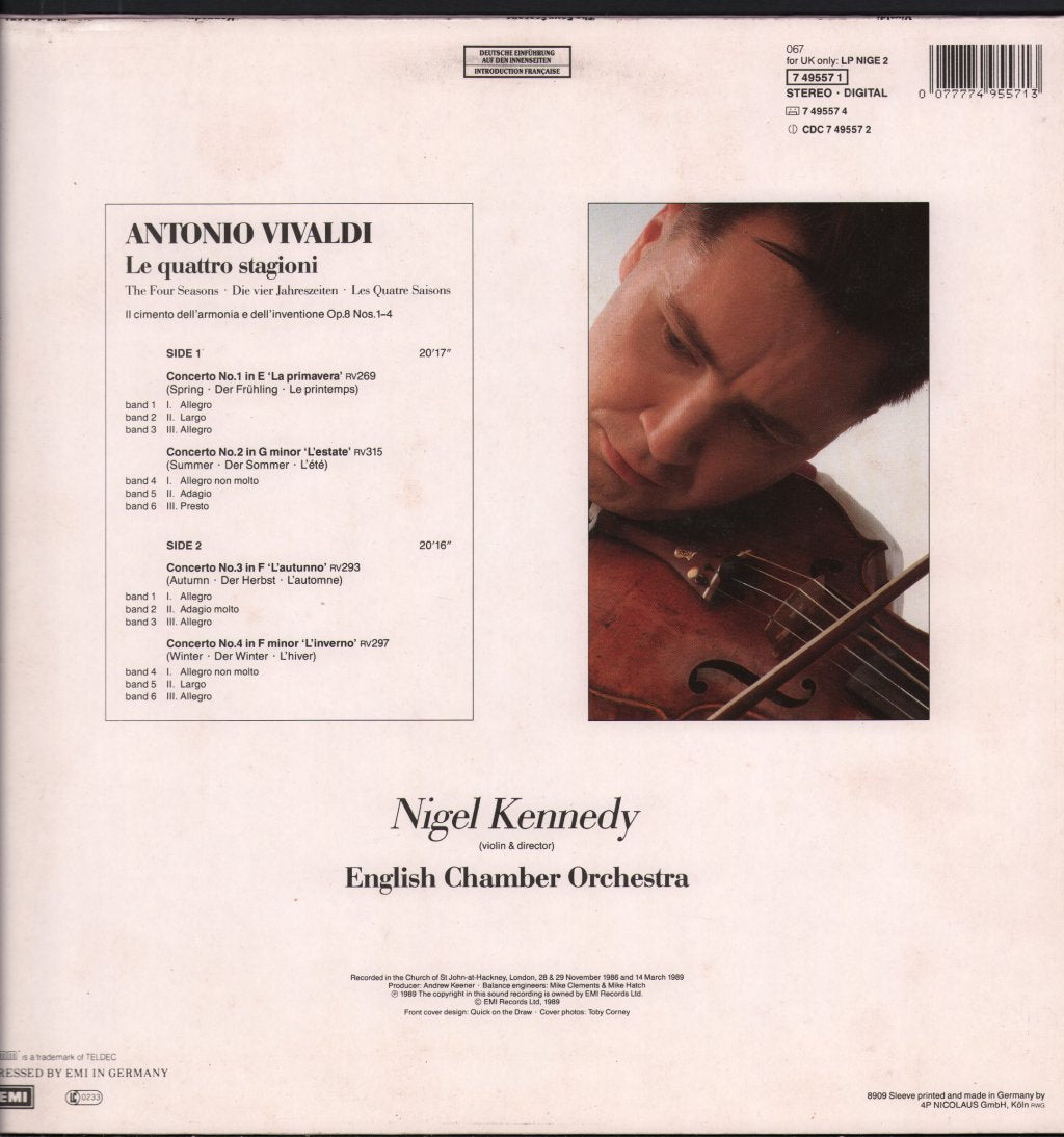 Nigel Kennedy - Vivaldi - Four Seasons - Lp