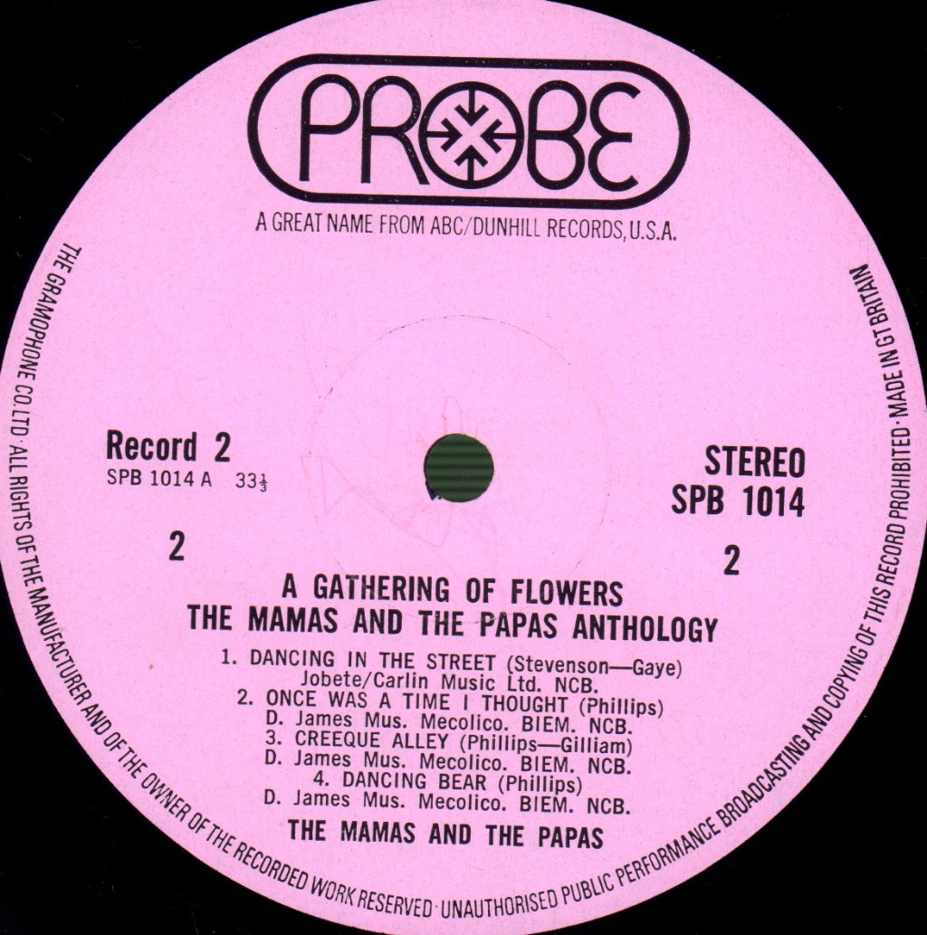 Mamas And The Papas - A Gathering Of Flowers (Anthology) - Double Lp
