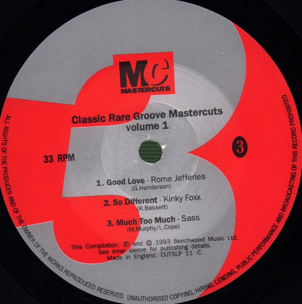 Various Artists - Classic Rare Groove Mastercuts Volume 1 - Double Lp