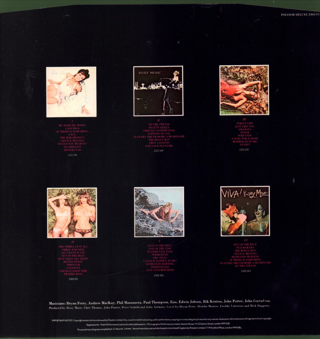 Roxy Music - Greatest Hits - Lp