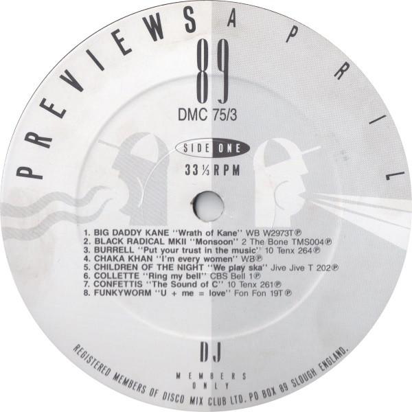 Various Artists - April 89 Previews - Lp