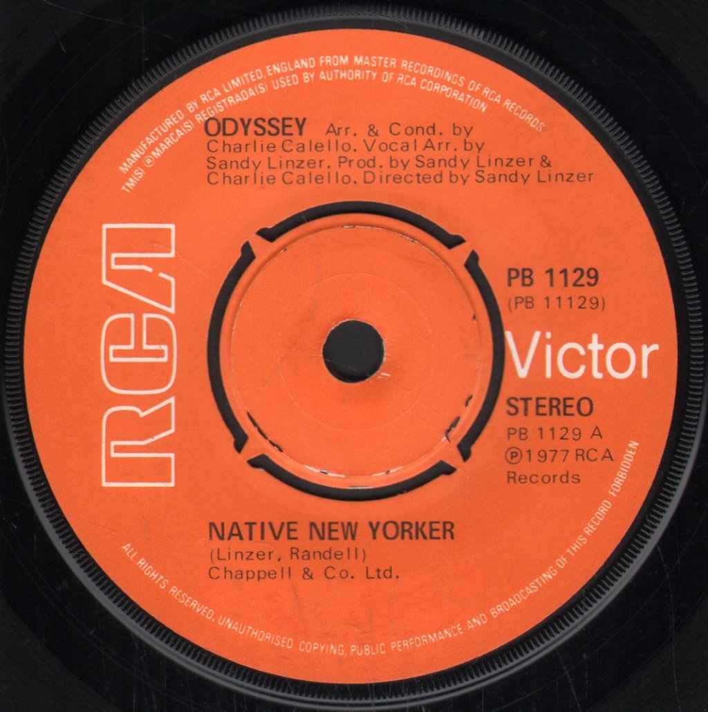 Odyssey (Disco Group) - Native New Yorker - 7 Inch