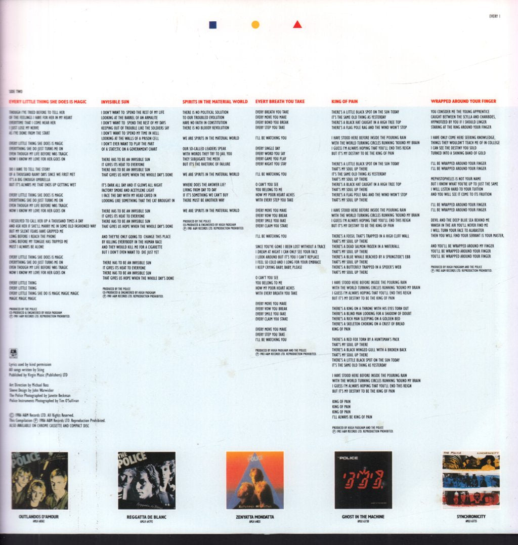 Police - Every Breath You Take The Singles - Lp