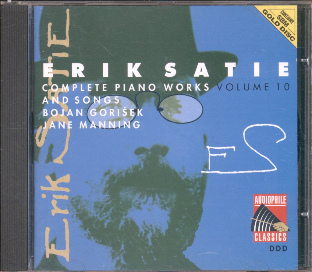 Erik Satie Bojan Gorisek Jane Manning - Complete Piano Works And Songs Volume 10 - Cd