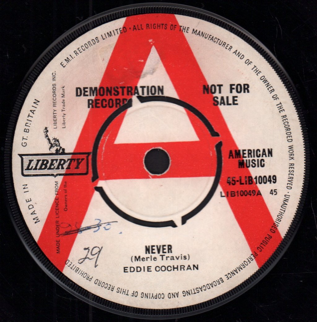 Eddie Cochran - Never - 7 Inch