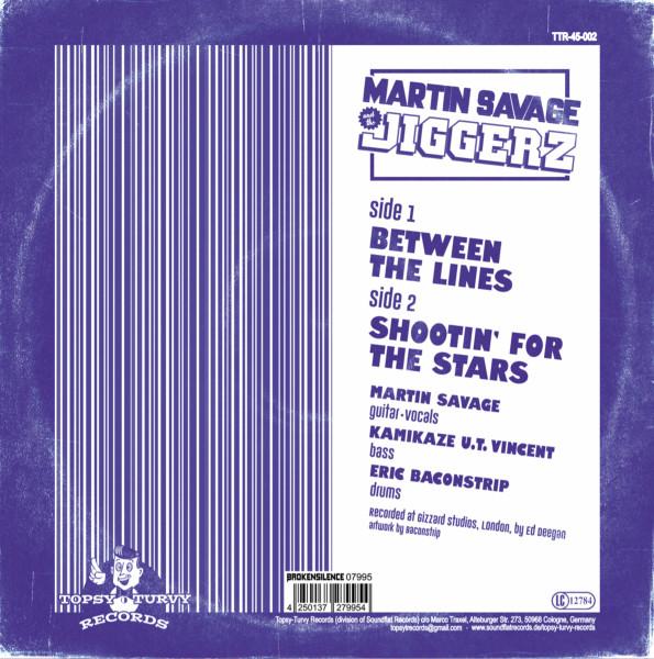 Martin Savage and the Jiggerz - Between The Lines - 7 Inch