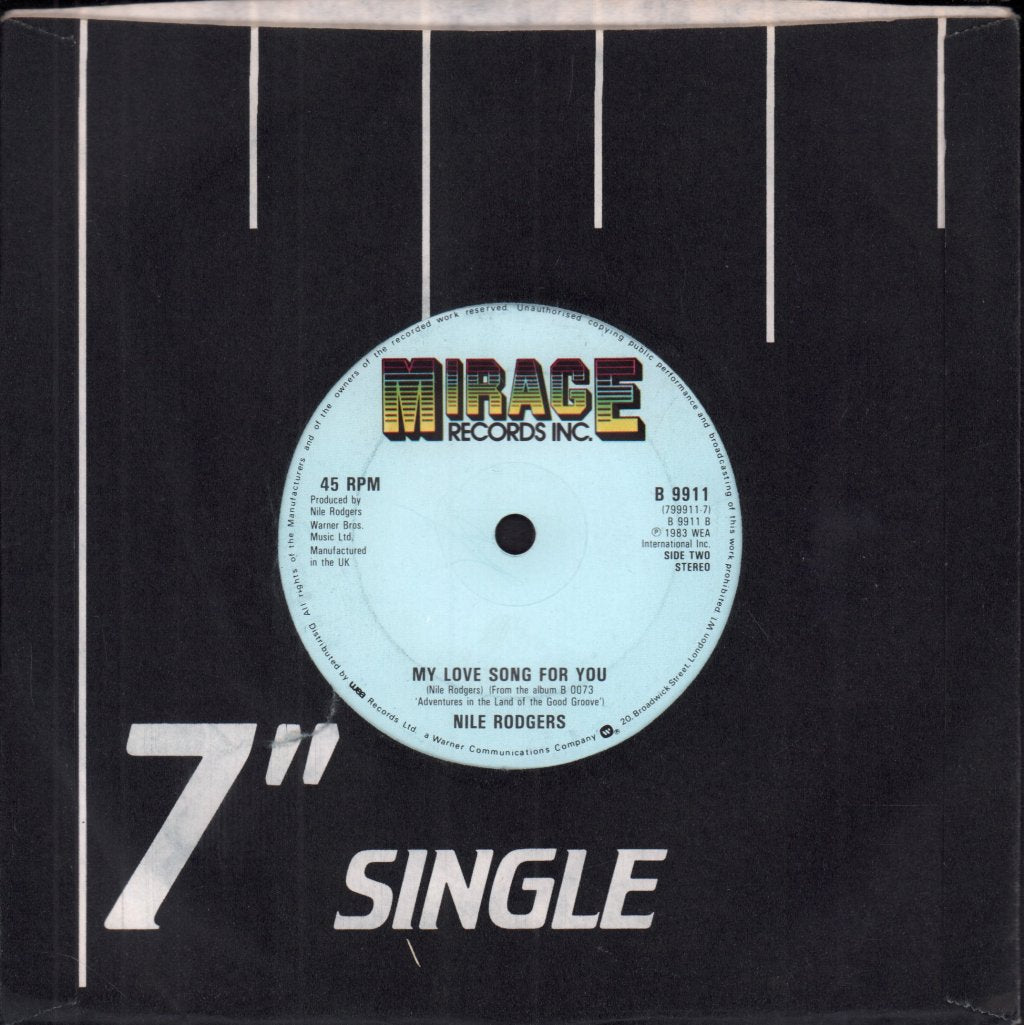 Nile Rodgers - Land Of The Good Groove - 7 Inch