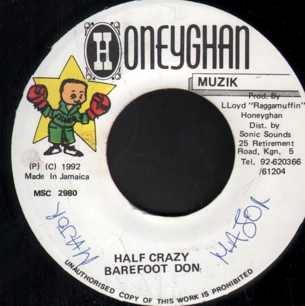 Barefoot Don - Half Crazy - 7 Inch