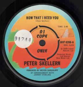 Peter Skellern - Now That I Need You - 7 Inch