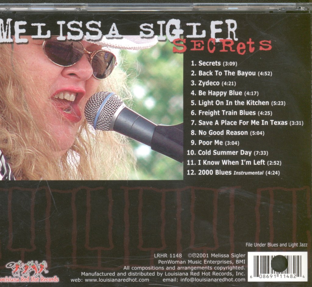 Melissa Sigler - Secrets - Cd