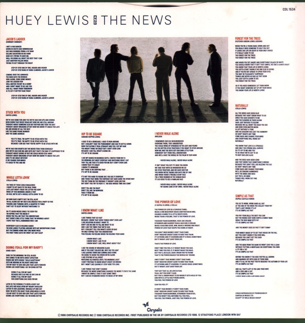 Huey Lewis And The News - Fore - Lp