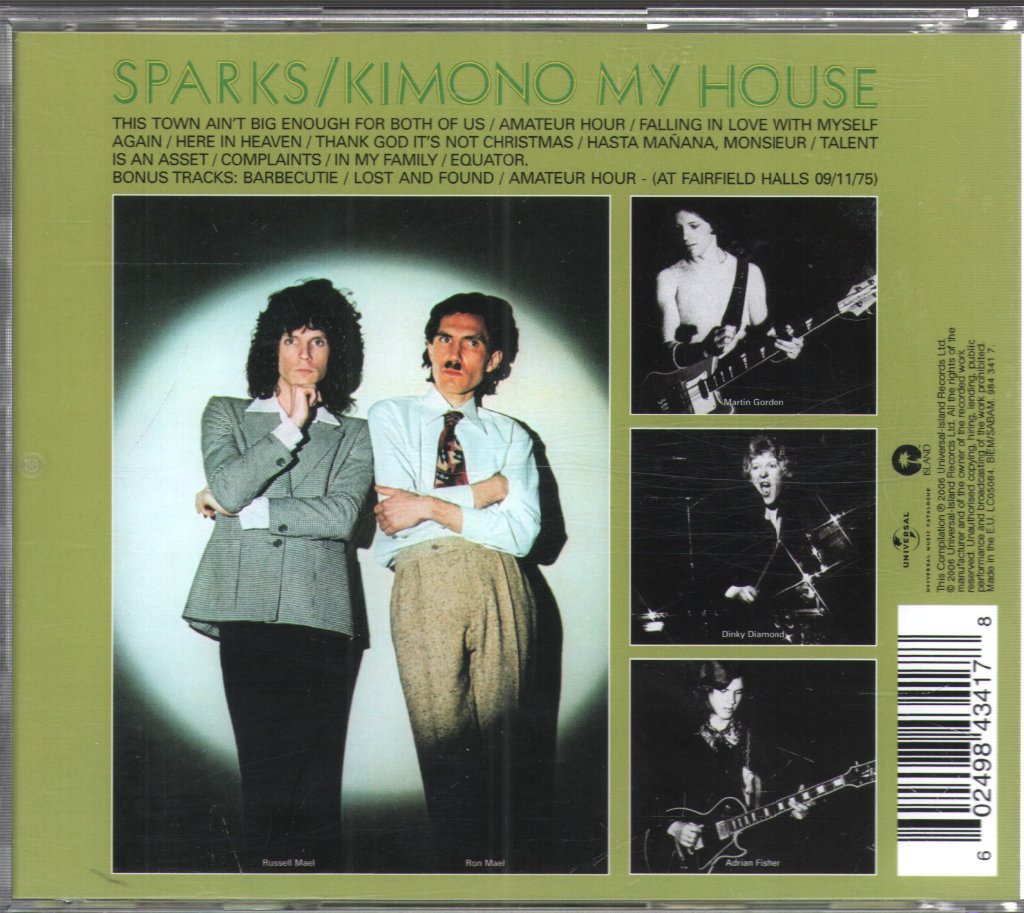 Sparks - Kimono My House - Cd