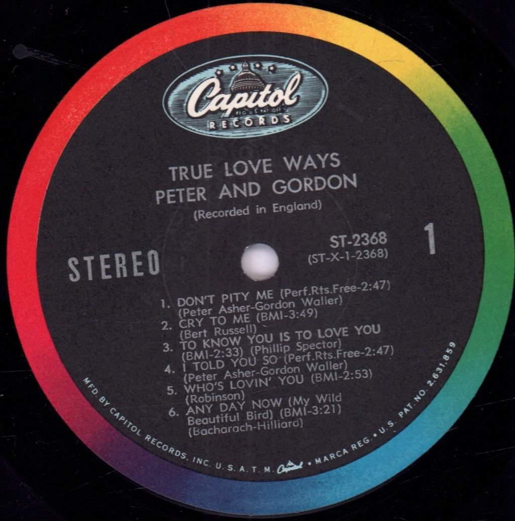 Peter And Gordon - True Love Ways - Lp