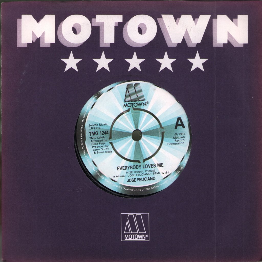 Jose Feliciano - Everybody Loves Me - 7 Inch
