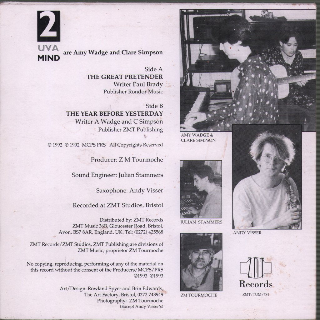 2 UVA MIND - Great Pretender - 7 Inch