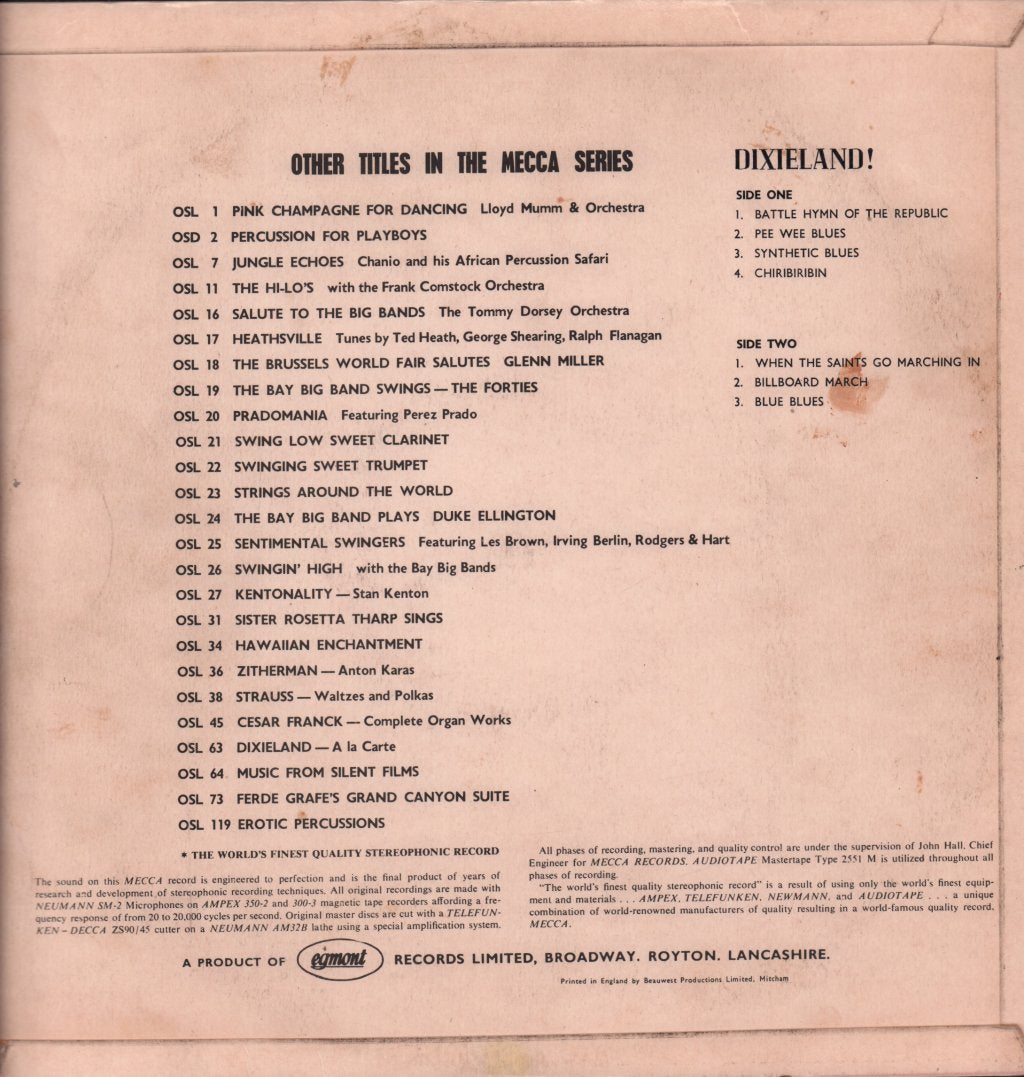 Various Artists - Dixieland Ala-Carte - Lp