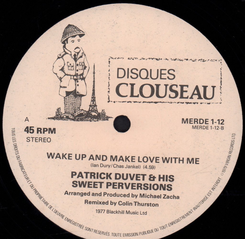 Patrick Duvet And His Sweet Perversions - Sex And Drugs And Rock And Roll - 12 Inch