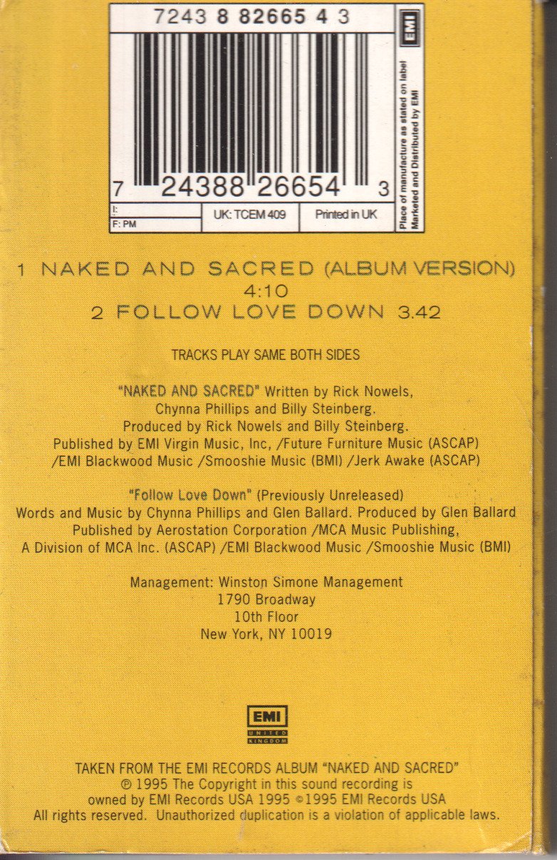 Chynna Phillips - Naked And Sacred - Cassette