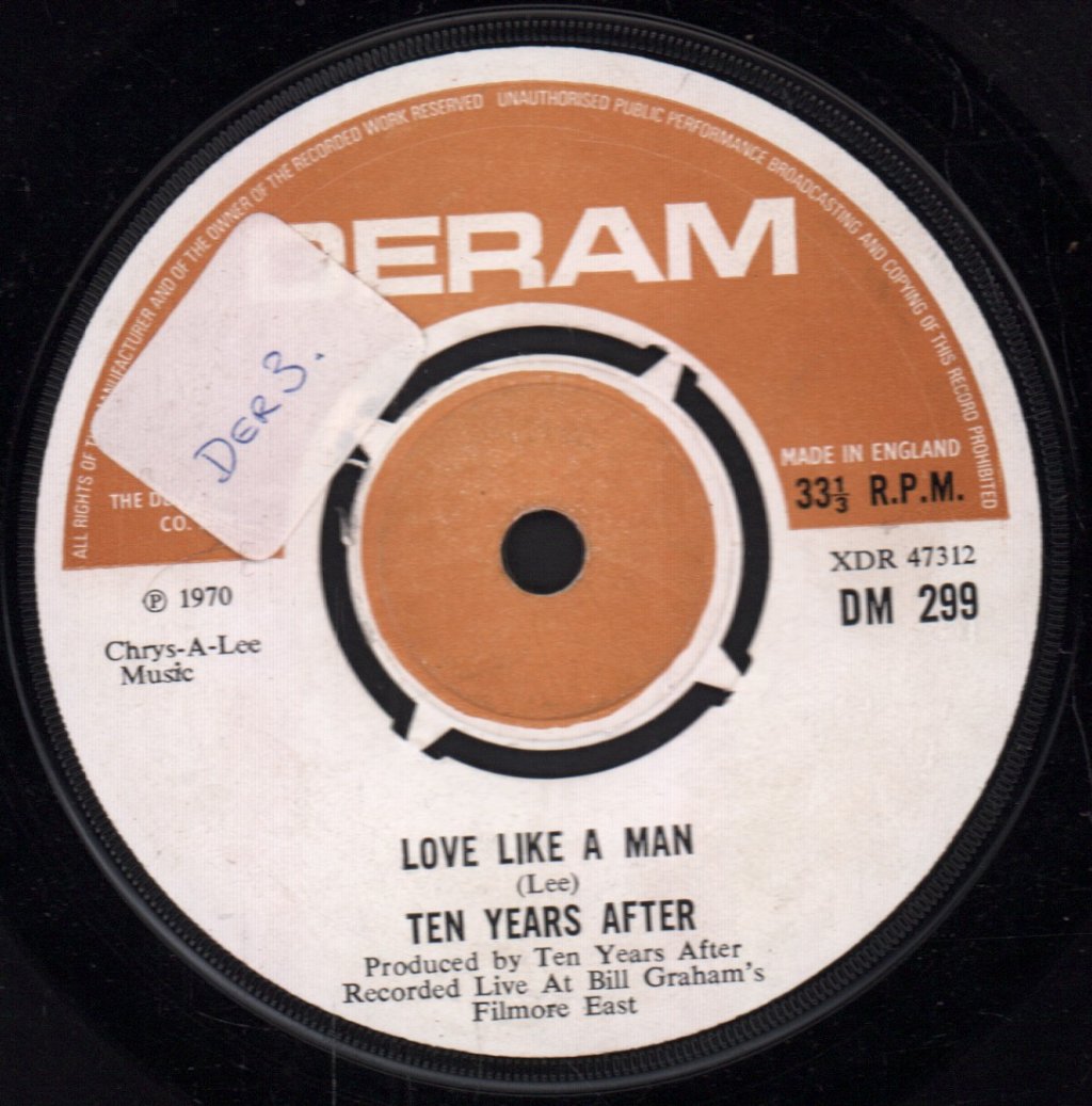 Ten Years After - Love Like A Man - 7 Inch