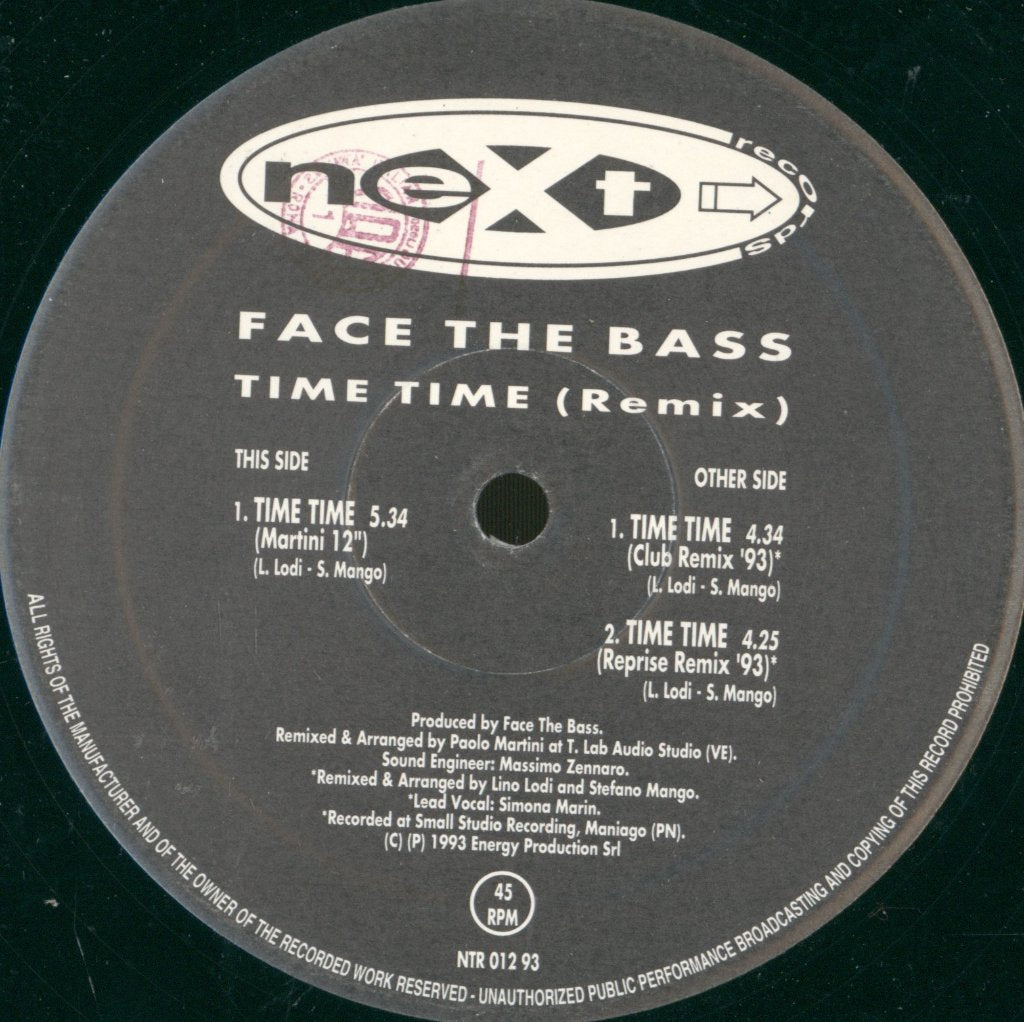 Face The Bass - Time Time (Remix) - 12 Inch