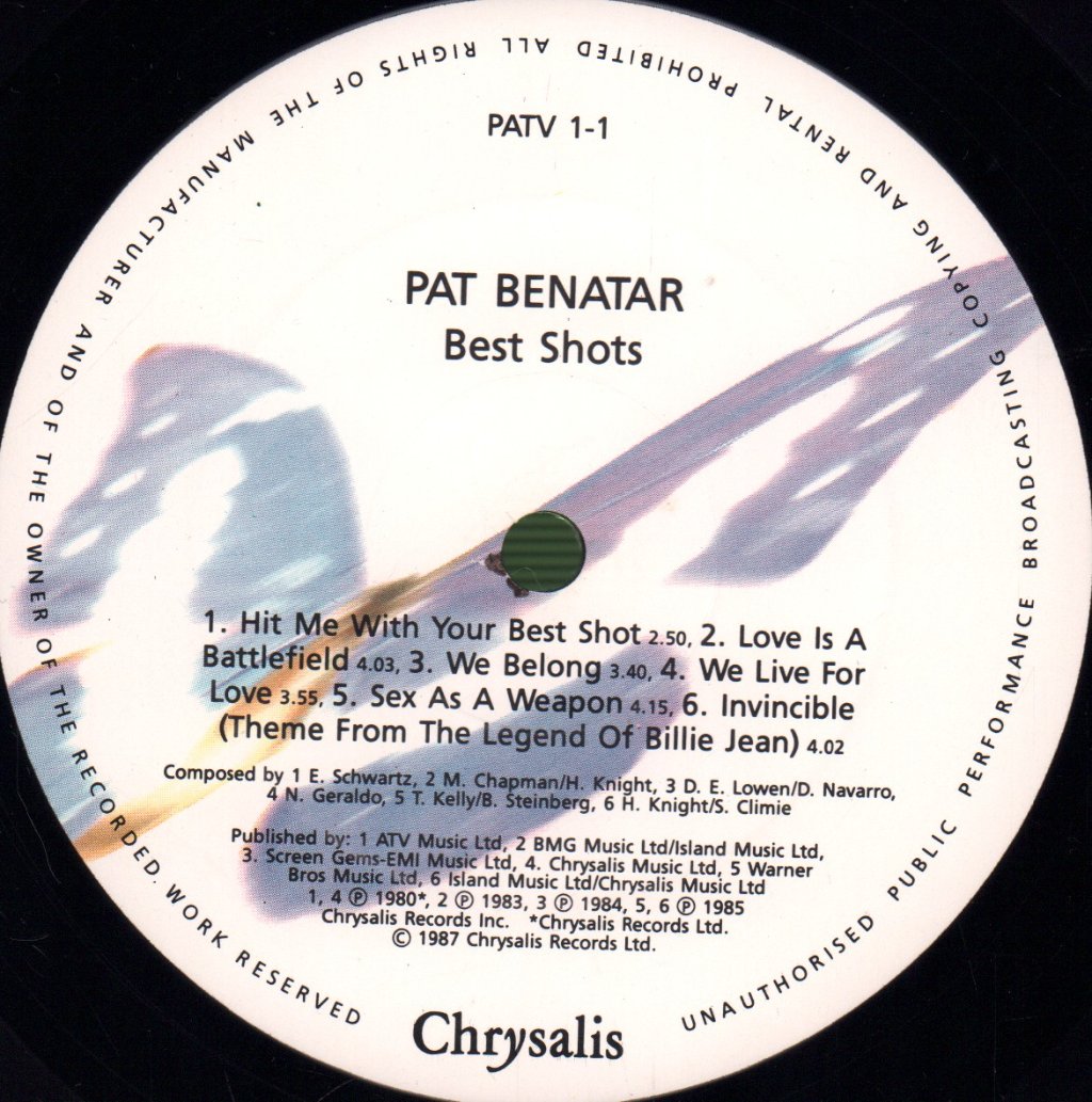 Pat Benatar - Best Shots - Lp
