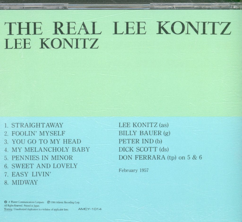 Lee Konitz - Real Lee Konitz - Cd