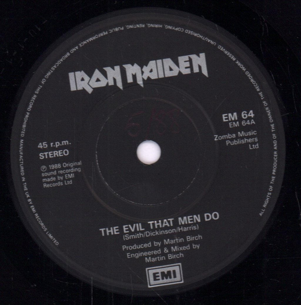 Iron Maiden - Evil That Men Do - 7 Inch