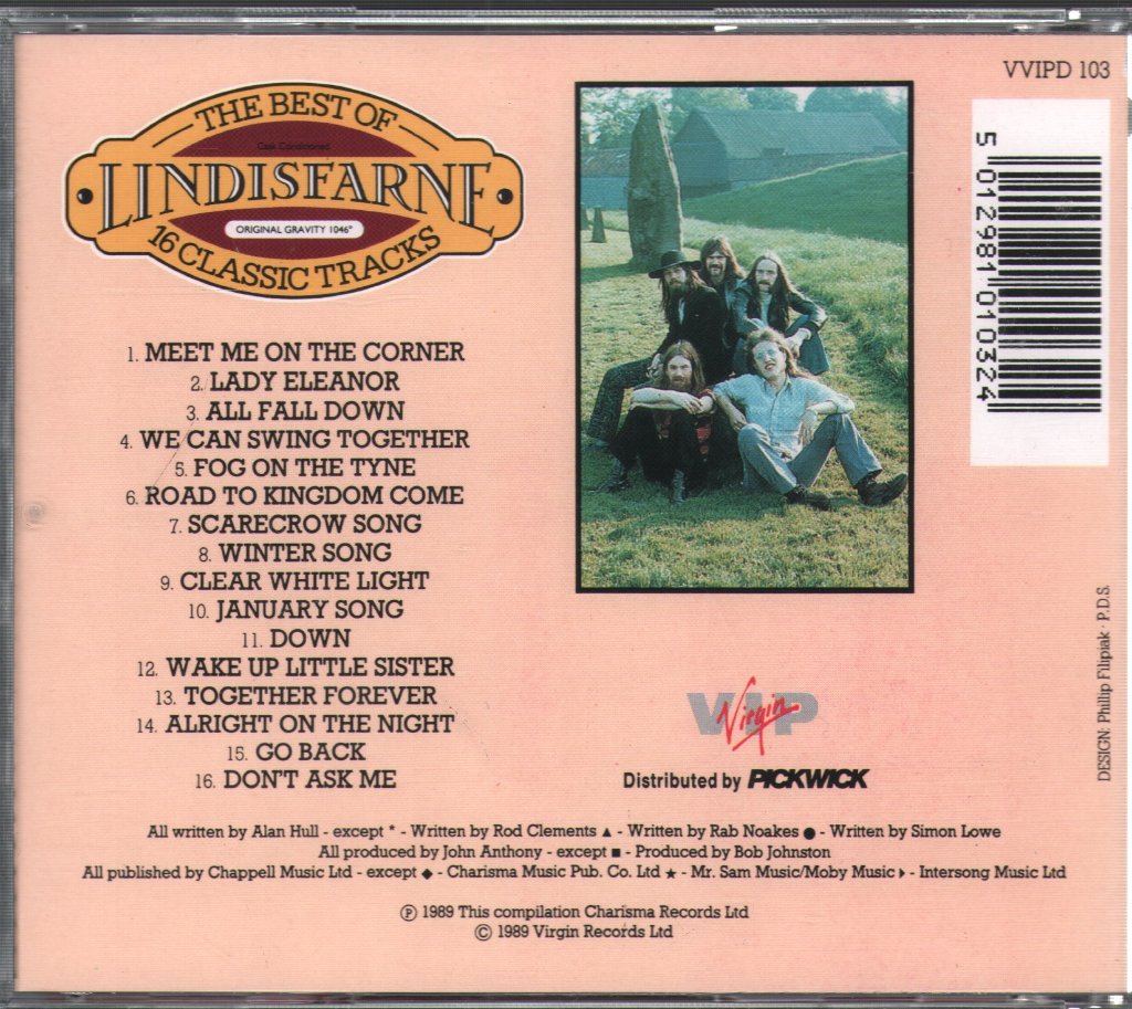 Lindisfarne - Best Of Lindisfarne - 16 Classic Tracks - Cd