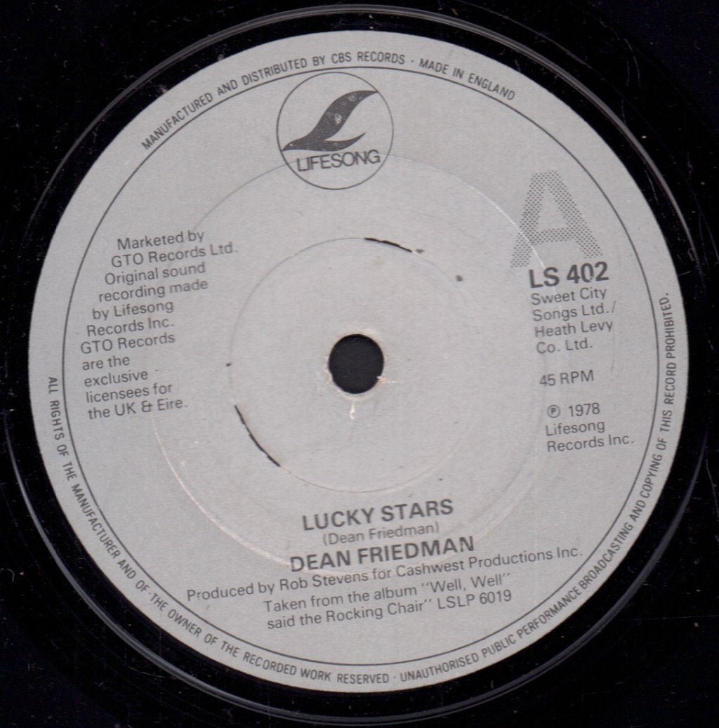 Dean Friedman - Lucky Stars - 7 Inch