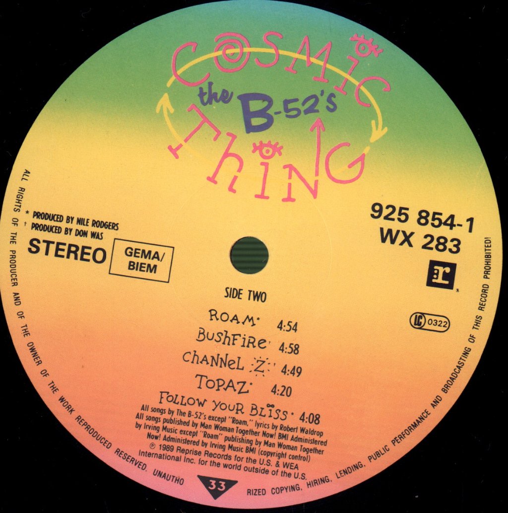 B-52's - Cosmic Thing - Lp