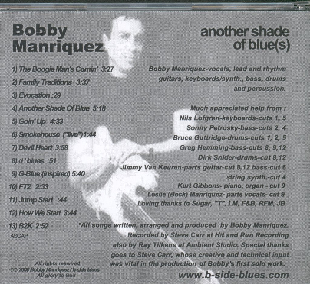 Bobby Manriquez - Another Shade Of Blue(s) - Cdr