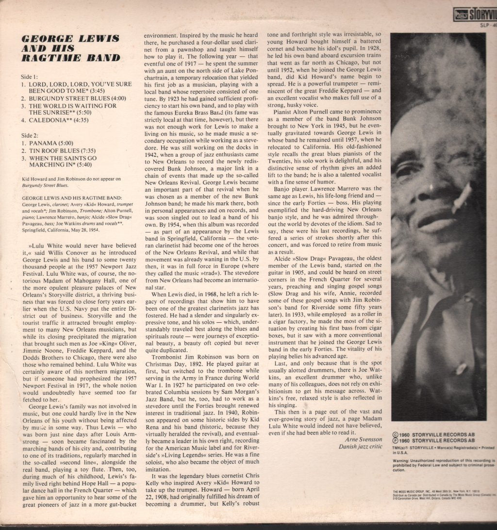 George Lewis - In Concert - Lp