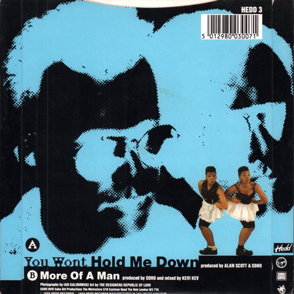 Soho (90'S Artist) - You Won't Hold Me Down - 7 Inch