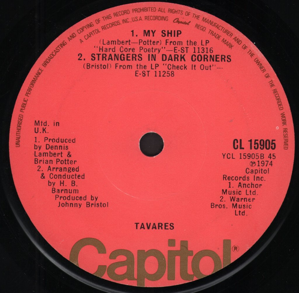 Tavares - Mighty Power Of Love - 7 Inch