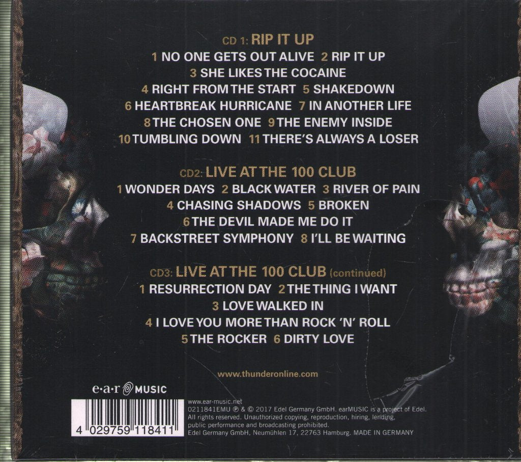 Thunder - Rip It Up - Triple Cd