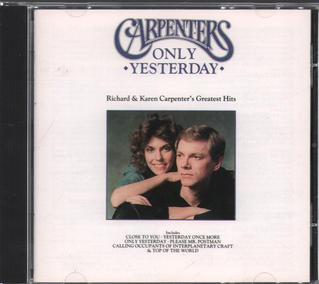 Carpenters - Only Yesterday - Richard & Karen Carpenter's Greatest Hits - Cd