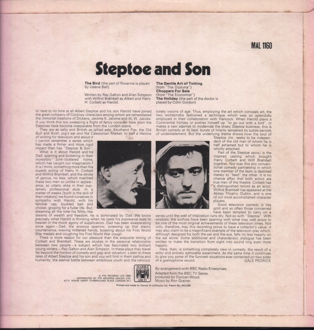 Wilfrid Brambell And Harry H. Corbett - Steptoe And Son - Lp