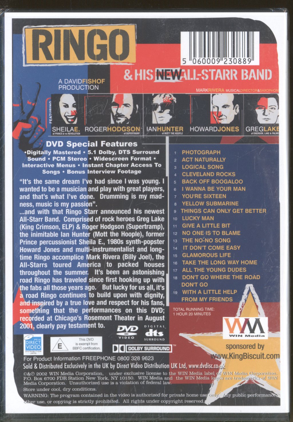 Ringo Starr And His All-Starr Band - Ringo Starr And His All-Starr Band - Dvd