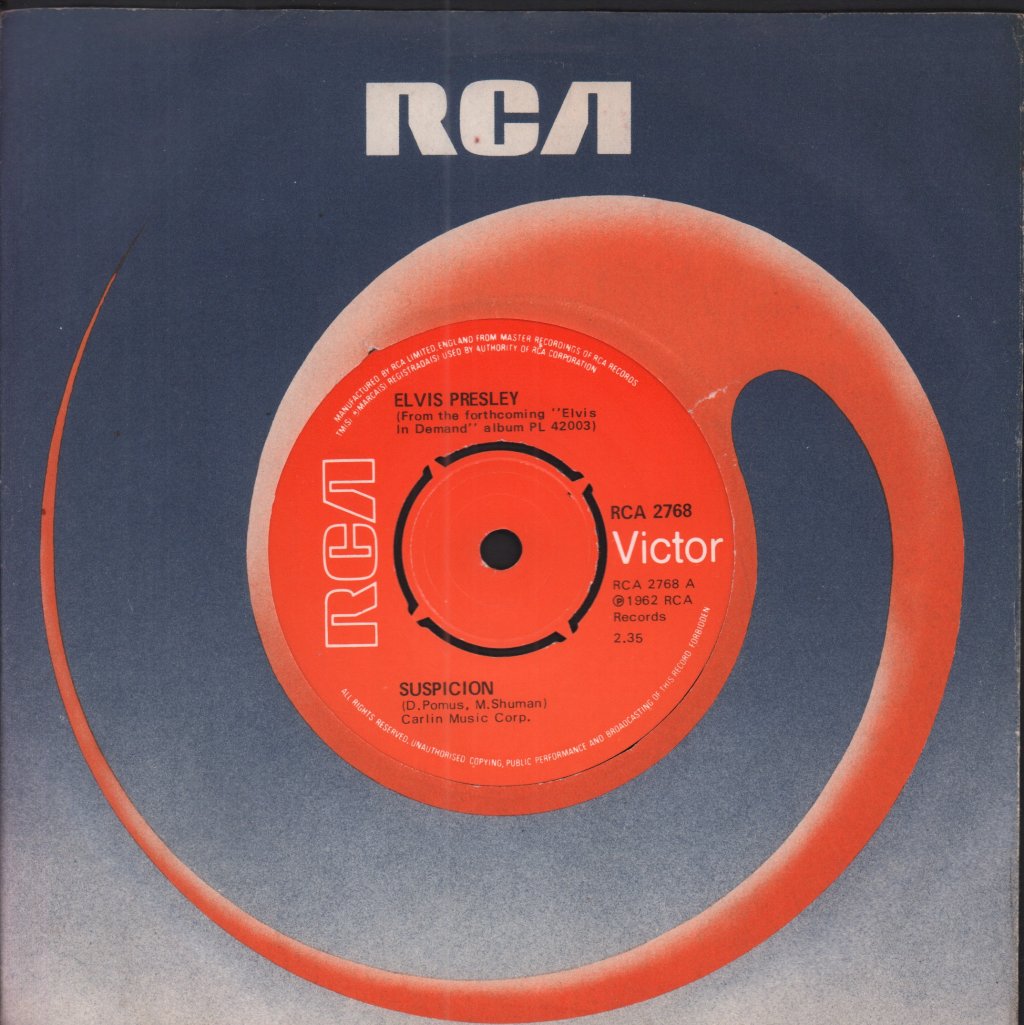 Elvis Presley - Suspicion - 7 Inch