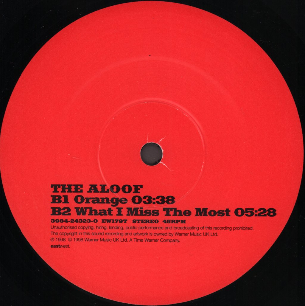 Aloof - What I Miss The Most - 12 Inch