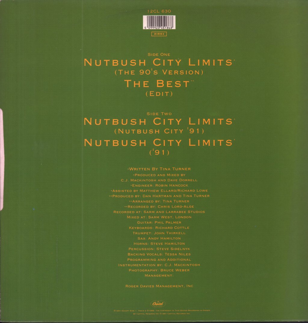 Tina Turner - Nutbush City Limits - 12 Inch