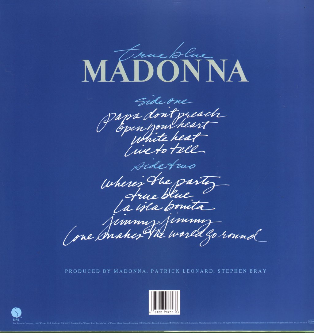 Madonna - True Blue - Lp