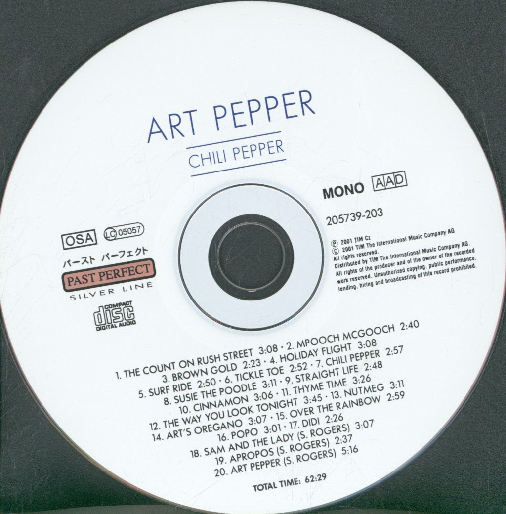 Art Pepper - Chili Pepper - Cd