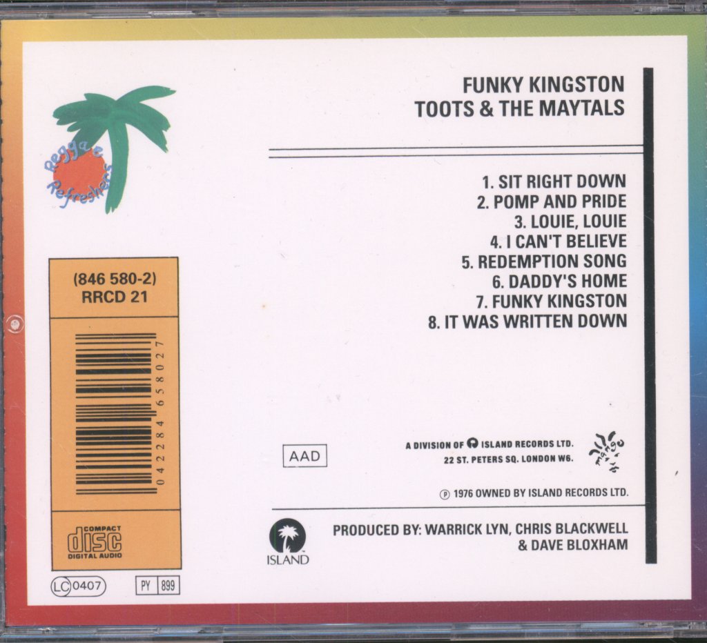 Toots & The Maytals - Funky Kingston - Cd